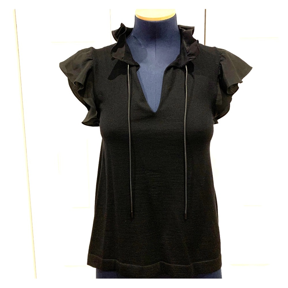 Louis Vuitton black knit top